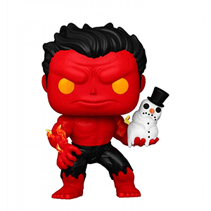 Figura Pop Marvel Holidays: Hulk rojo (REACONDICIONADO)