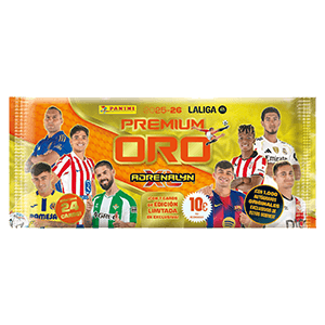 Sobres de cartas Premium Oro Adrenalyn La Liga 2025-2026
