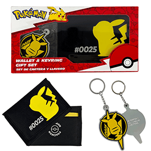 Set Pokémon Billetera + Llavero Pikachu 025