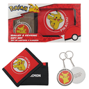 Set Pokémon Billetera + Llavero Pikachu
