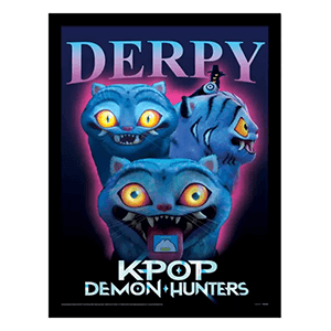 Kpop Demon Hunters - Póster en marco Derpy 30x40 cm