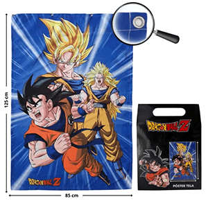Dragon Ball - Póster Tela 125x85 cm con ojales metálicos