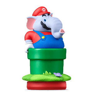 Figura amiibo Mario Elefante - Colección Super Mario