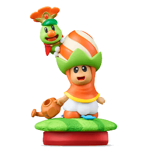Figura amiibo Poplin con Principe Florian - Colección Super Mario