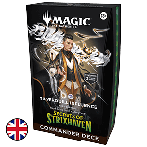 Mazo de cartas Magic: The Gathering Secrets of Strixhaven Silverquill Influence Commander Deck (inglés)