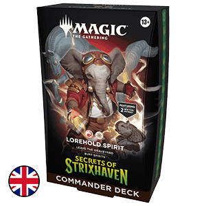 Mazo de cartas Magic: The Gathering Secrets of Strixhaven Lorehold Spirit Commander Deck (inglés)