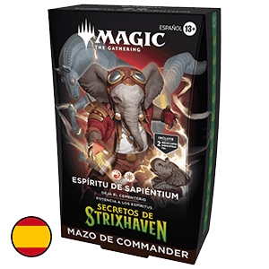 Mazo de cartas Magic: The Gathering Secrets of Strixhaven Espiritu De Sapientium Commander Deck (castellano)