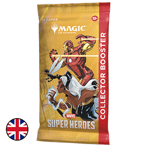 Sobre de cartas Magic: The Gathering Marvel Super Heroes Collector Booster (inglés)