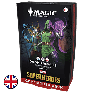 Mazo de cartas Magic: The Gathering Marvel Super Heroes Doom Prevails Commander Deck (inglés)