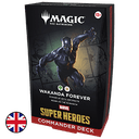 Mazo de cartas Magic: The Gathering Marvel Super Heroes Wakanda Forever Commander Deck (inglés)