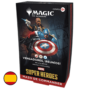Mazo de cartas Magic: The Gathering Marvel Super Heroes Vengadores Reunios Commander Deck (castellano)