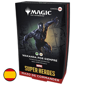 Mazo de cartas Magic: The Gathering Marvel Super Heroes Wakanda Por Siempre Commander Deck (castellano)