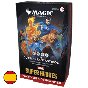 Mazo de cartas Magic: The Gathering Marvel Super Heroes Los Cuatro Fantasticos Commander Deck (castellano)