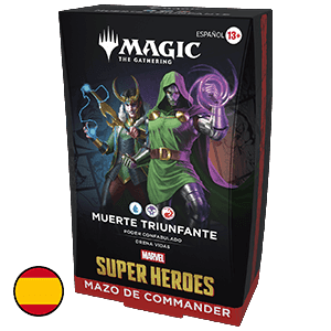 Mazo de cartas Magic: The Gathering Marvel Super Heroes Muerte Triunfante Commander Deck (castellano)