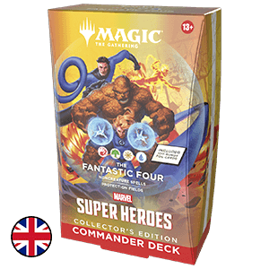 Mazo de cartas Magic: The Gathering Marvel Super Heroes The Fantastic Four Commander Deck Collector (inglés)