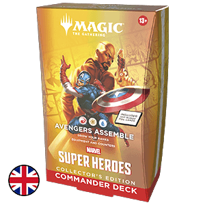 Mazo de cartas Magic: The Gathering Marvel Super Heroes Avengers Assemble Commander Deck Collector (inglés)