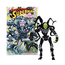 Figura DC Edicion Gold con comic Brainiac de 18 cm