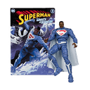 Figura DC Edicion Gold con comic Superman Earth 2  de 18 cm