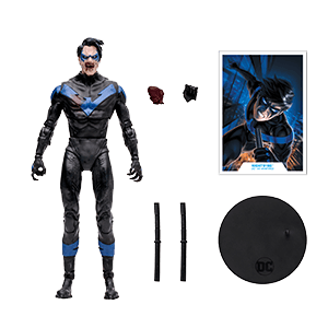 Figura DC Edicion Gold Nightwing DCVs Vampires de 18 cm