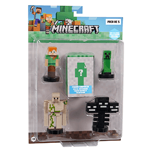 Pack de 5 figuras Minecraft de 5 cm MERC (REACONDICIONADO)