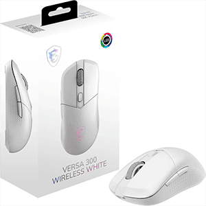 MSI Versa 300 Wireless Bluetooth optico 8000 DPI Blanco - Raton Gaming (REACONDICIONADO)