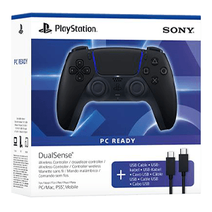 Mando Inalámbrico DualSense Midnight Black + Cable USB