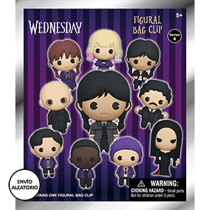Colgante 3D Wednesday Series 4 para mochilas y bolsos (surtido)