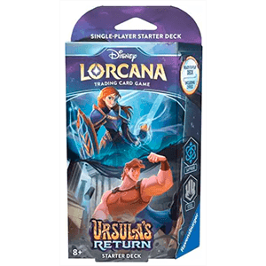 Disney Lorcana: Ursula´s Return Starter Deck B - Sapphire & Steel Inglés (REACONDICIONADO)
