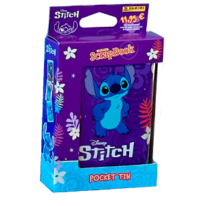 Pocket Box Metalica de  cartas Stitch 2025 (incluye 10 sobres) (surtido) (REACONDICIONADO)