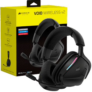 Corsair Void Wireless V2 Bluetooth Negro Carbon - PC - PS5 - PS4 - Switch - Movil - Auriculares Gaming (REACONDICIONADO)