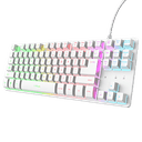 Trust GXT 833 Thado V2 TKL Blanco Spanish Layout - Teclado Gaming
