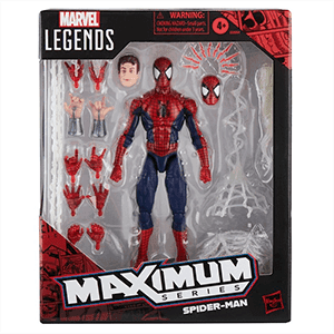 Figura Marvel Legends Maximum Series Spiderman con accesorios de 15 cm (REACONDICIONADO)