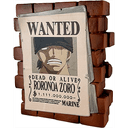 Hucha One Piece Wanted Zoro (REACONDICIONADO)