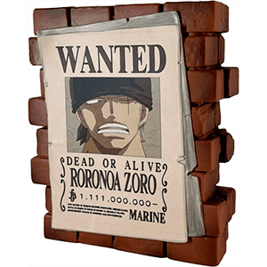 Hucha One Piece Wanted Zoro (REACONDICIONADO)