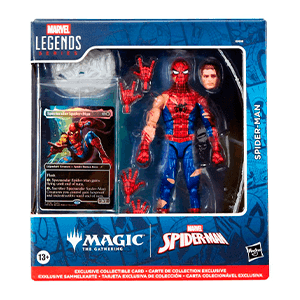 Marvel Legends Magic: The Gathering Battle-Damaged Spider-Man - Figura (REACONDICIONADO)