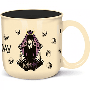 Taza de ceramica Wednesday de 400 ml (REACONDICIONADO)