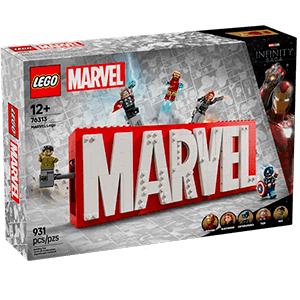 LEGO Super Heroes Marvel Logotipo MARVEL y Minifiguras 76313 (REACONDICIONADO)