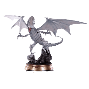 Figura Yu-Gi-Oh! Blue-Eyes White Dragon White Edition de 35 cm