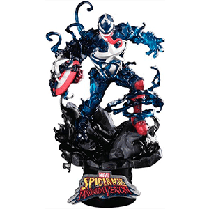 Figura Dstage Marvel Maximum Venom: Capitán América Edición Especial (REACONDICIONADO)