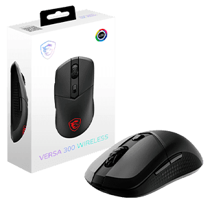 MSI Versa 300 Wireless Bluetooth optico 8000 DPI Negro - Raton Gaming (REACONDICIONADO)