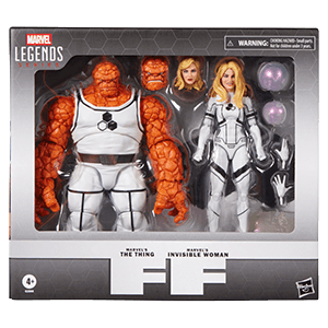 Pack de 2 figuras Marvel Future Foundation The Thing & Invisible Woman Marvel Legends Series de 15 cm