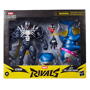 Pack de 2 figuras Marvel Rivals Venom & Jeff The Land Shark Marvel Legends Series de 15 cm