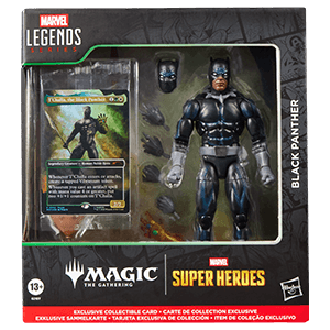 Figura Marvel Black Panther Marvel Legends Series & Magic: The Gathering de 15 cm