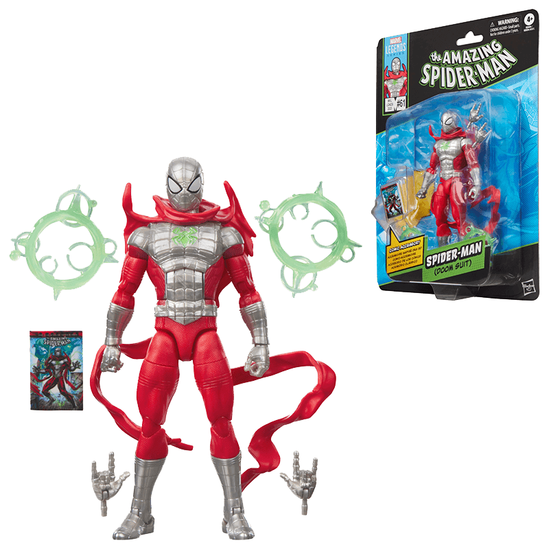 Figura Marvel Legends Spider-Man (Doom Suit) de 15 cm con Mini Comic