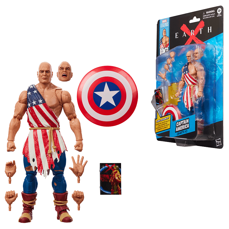 Figura Marvel Captain America (Earth X) de 15 cm con Mini Comic