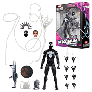 Figura Marvel Symbiote Spider-Man Maximum Series de 15 cm