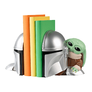 Pack de 2 Sujetalibros Star Wars The Mandalorian y Grogu