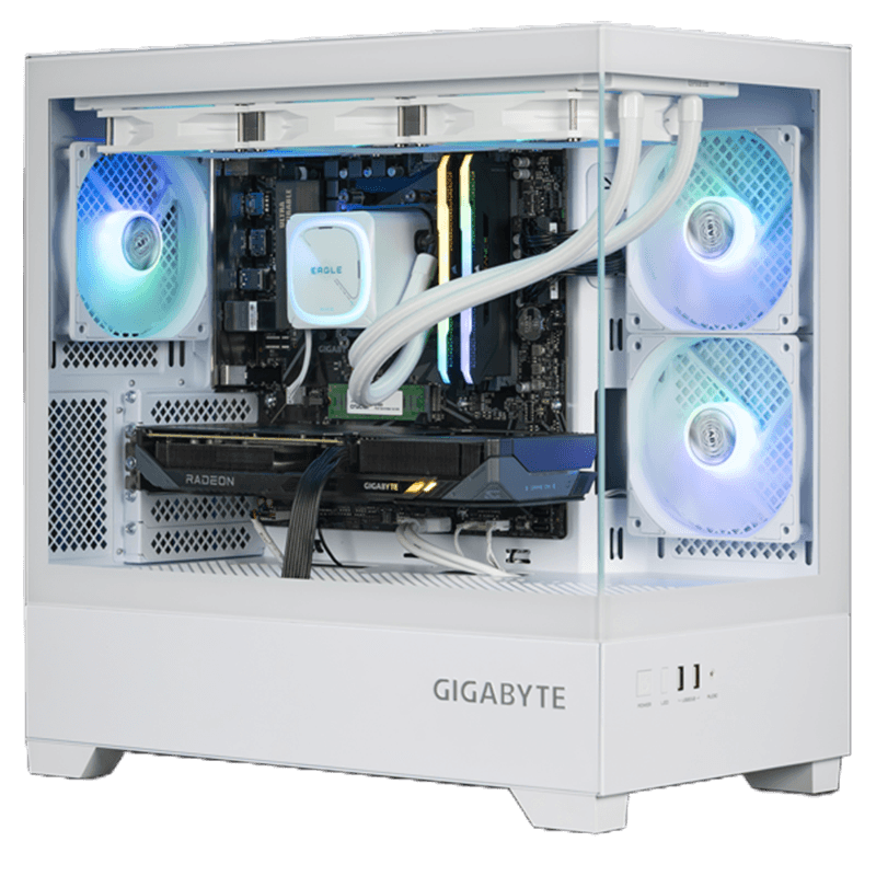 GamePc Game Gigabyte ICE Edition 201D-C Amd Ryzen 5-5600/16Gb/1Tb/RX 9060XT- 8Gb- Windows 11 preinst. sin licencia- Sobremesa G