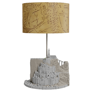 Lampara de Mesa con pantalla El Señor de los Anillos Minas Tirith