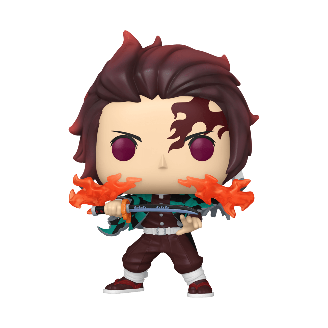 Figura POP Animación: Demon Slayer - Tanjiro Kamado (Escupiendo fuego)